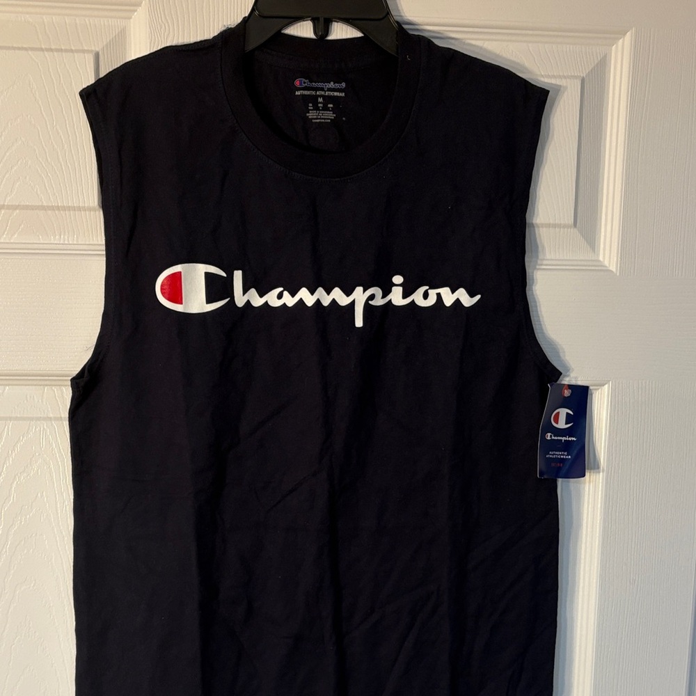 Champion Navy Sleeveless Tee
